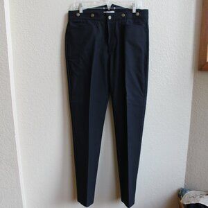 Classic Old West Style Black 100% cotton Mens High Waist Pants 32X30